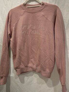 Spiritual Gangster champagne beige Love is All We Need sweatshirt S